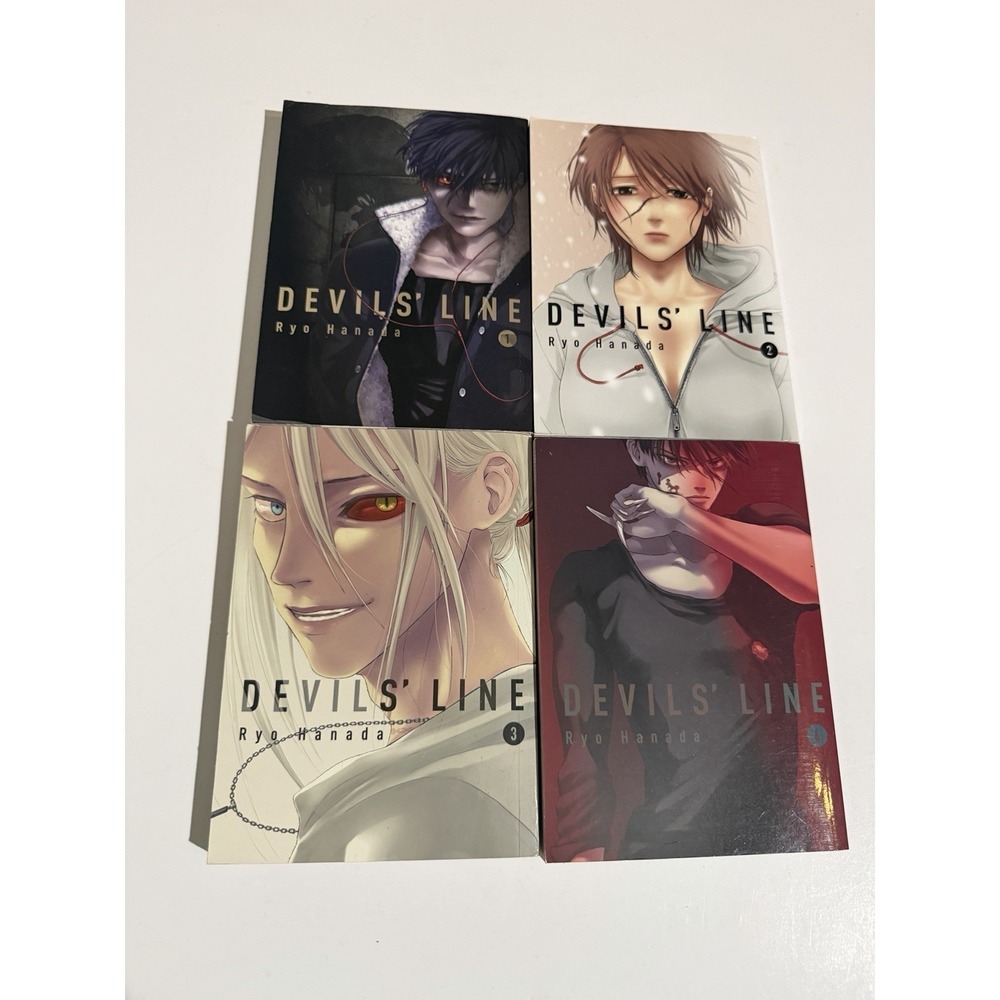 Devils' Line Manga English 4 Book Lot Volume 1 2 3 4 Ryo Hanada Vertical Comics